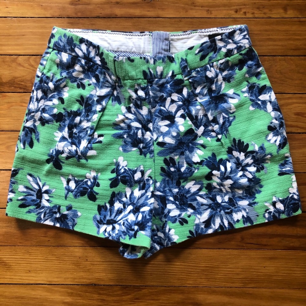 JCrew Tap Shorts in Photo Floral 0 2 High Waisted